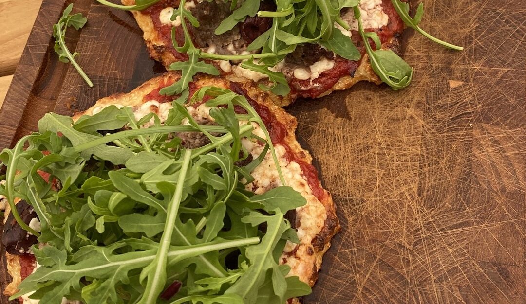 Blomkålspizza med hytteost